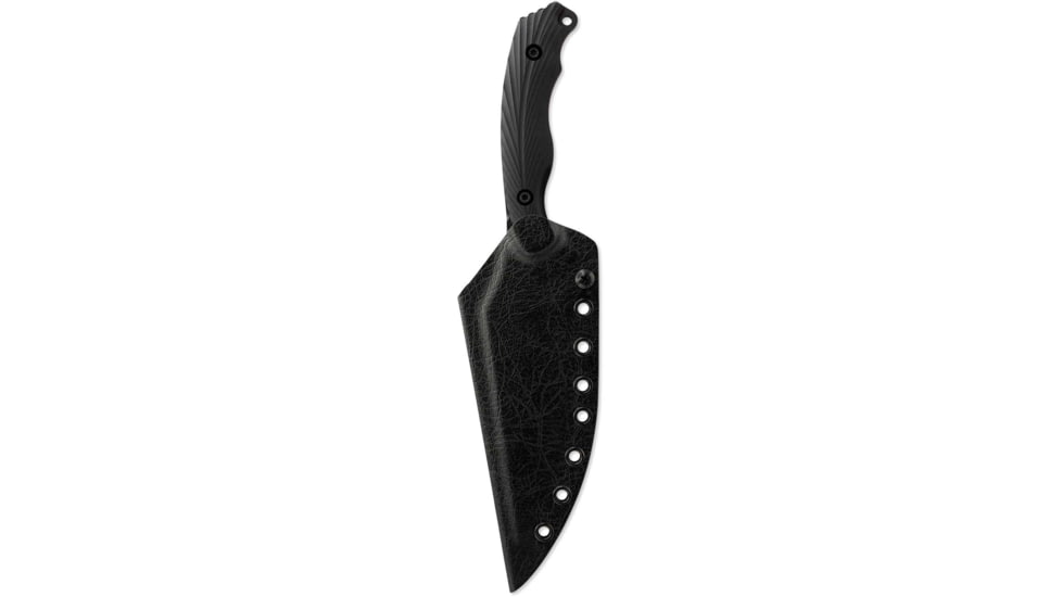 Toor Knives Raven Fixed Blade Knife, 5.5 in CPM 3V Blade, G10 Shadow Black Handle, Raven-Shadow-Black