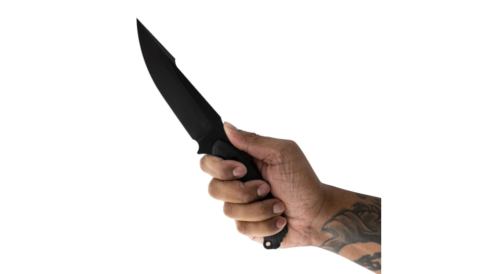 Toor Knives Raven Fixed Blade Knife, 5.5 in CPM 3V Blade, G10 Carbon Handle, Raven-Carbon