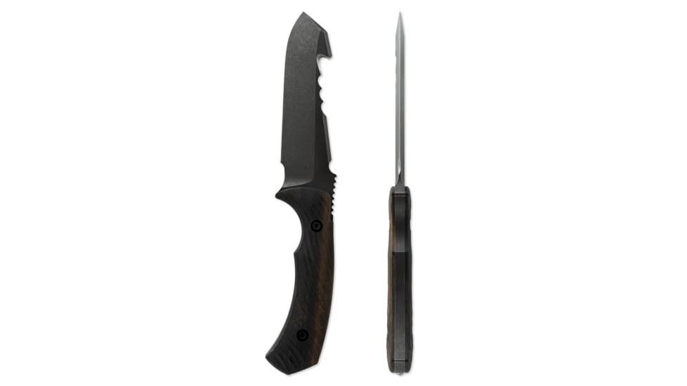 Toor Knives Sar Fixed Blade Knive, 4.875 in, Steel CPM S35VN, Ebony, Outlaw, Egress-Outlaw