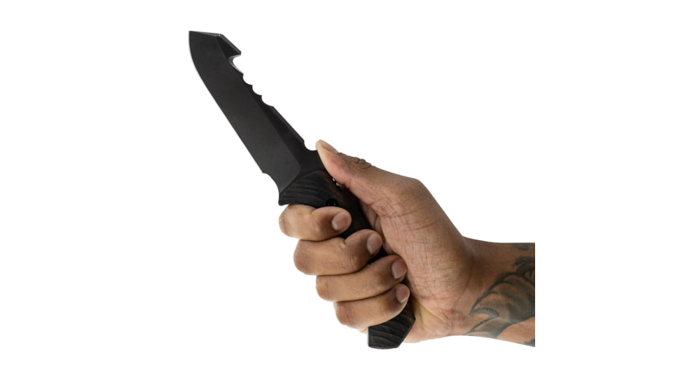 Toor Knives Sar Fixed Blade Knive, 4.875 in, Steel CPM S35VN, Ebony, Outlaw, Egress-Outlaw