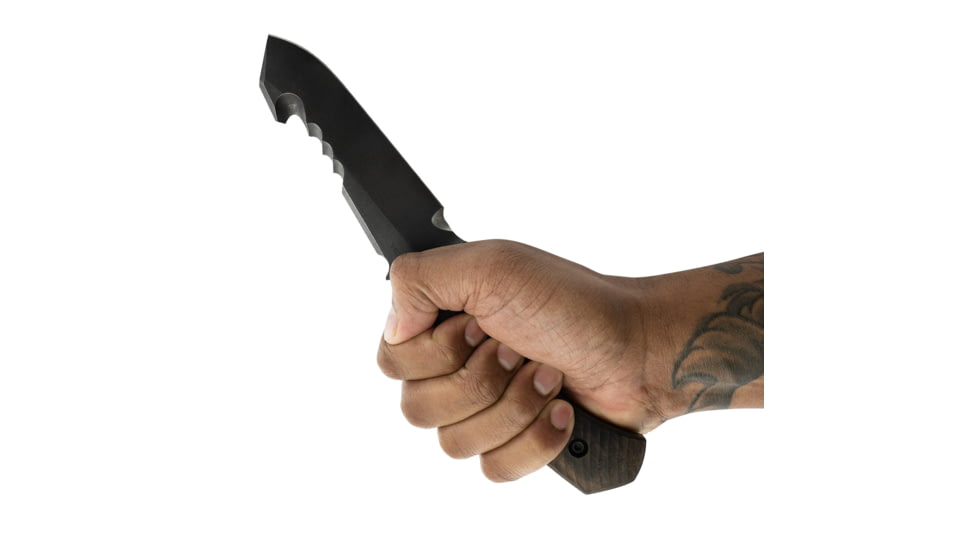 Toor Knives Sar Fixed Blade Knive, 4.875 in, Steel CPM S35VN, Ebony, Outlaw, Egress-Outlaw