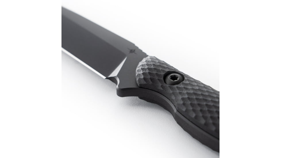 Toor Knives Serpent Fixed Blade Knife, 3.75in, CPM 3V Steel, G10 Handle, Shadow Black, Serpent-Shadow Black