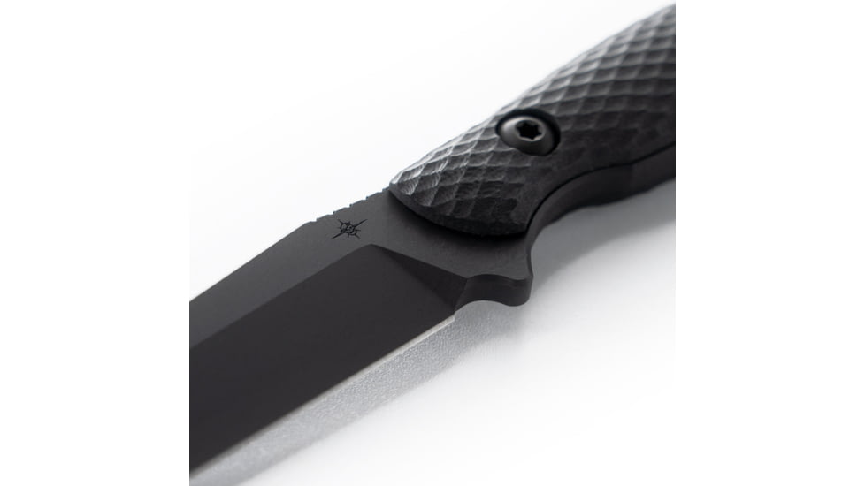 Toor Knives Serpent Fixed Blade Knife, 3.75in, CPM 3V Steel, G10 Handle, Shadow Black, Serpent-Shadow Black