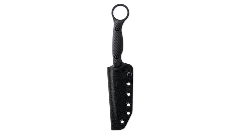 Toor Knives Serpent Fixed Blade Knife, 3.75in, CPM 3V Steel, G10 Handle, Shadow Black, Serpent-Shadow Black
