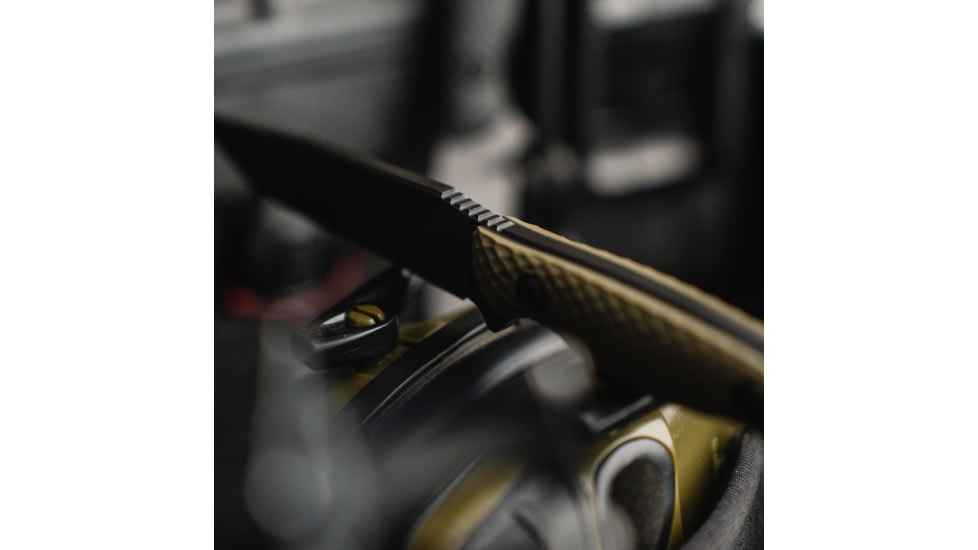 Toor Knives Serpent Fixed Blade Knife, 3.75in, Steel CPM3V, G10 Handle, Caiman Green, Serpent-Covert Green