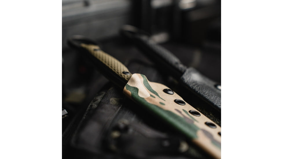 Toor Knives Serpent Fixed Blade Knife, 3.75in, Steel CPM3V, G10 Handle, Caiman Green, Serpent-Covert Green