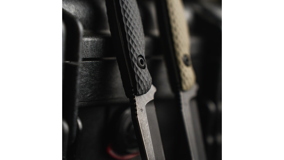 Toor Knives Serpent Fixed Blade Knife, 3.75in, Steel CPM3V, G10 Handle, Carbon, Serpent-Carbon