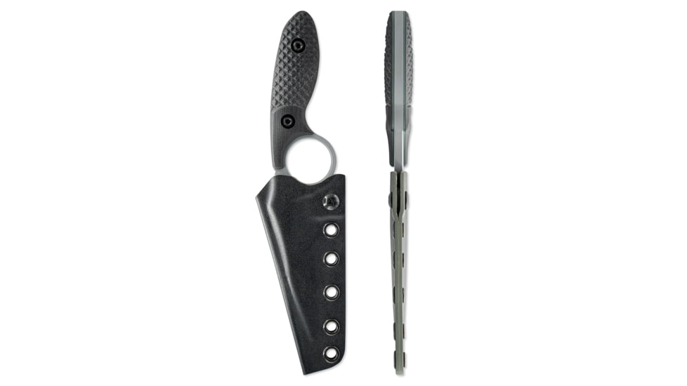 Toor Knives SOF Cortano Socom Fixed Blade Knives, 3.175in, CPM-M4, G10 Handle, Grey