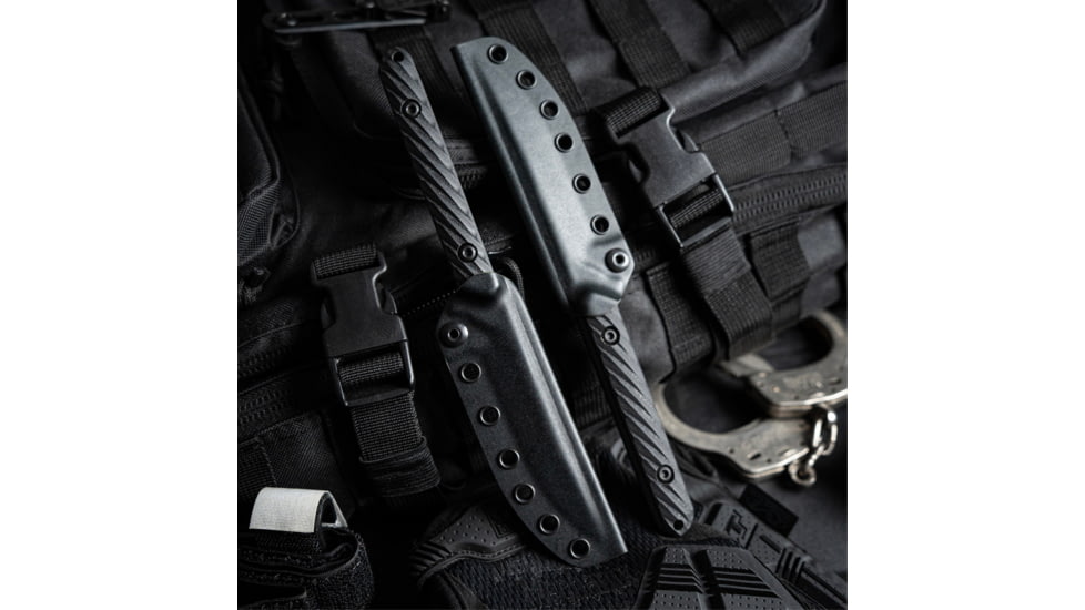 Toor Knives SOF Vespen Fixed Blade Knife, 4.3in, CPM M4 Blade, Modified Tanto Blade, G10, Black, Phantom Grey, Black, Vespen- Phantom Grey