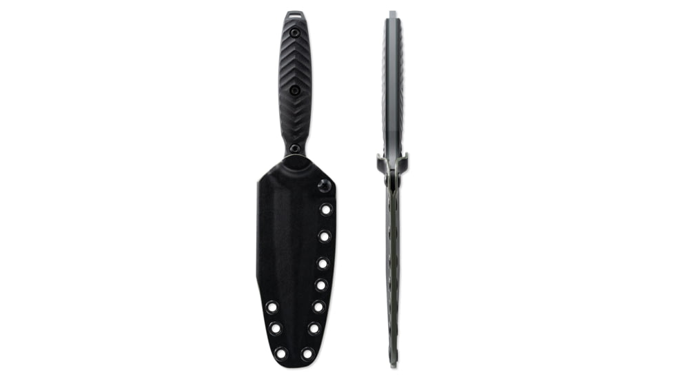 Toor Knives Specter Fixed Blade Knife, 4.75in, CPM M4 Steel, Spear Point, G10 Handle, Phantom Grey, Black Hydro Static, Specter - Phantom Grey