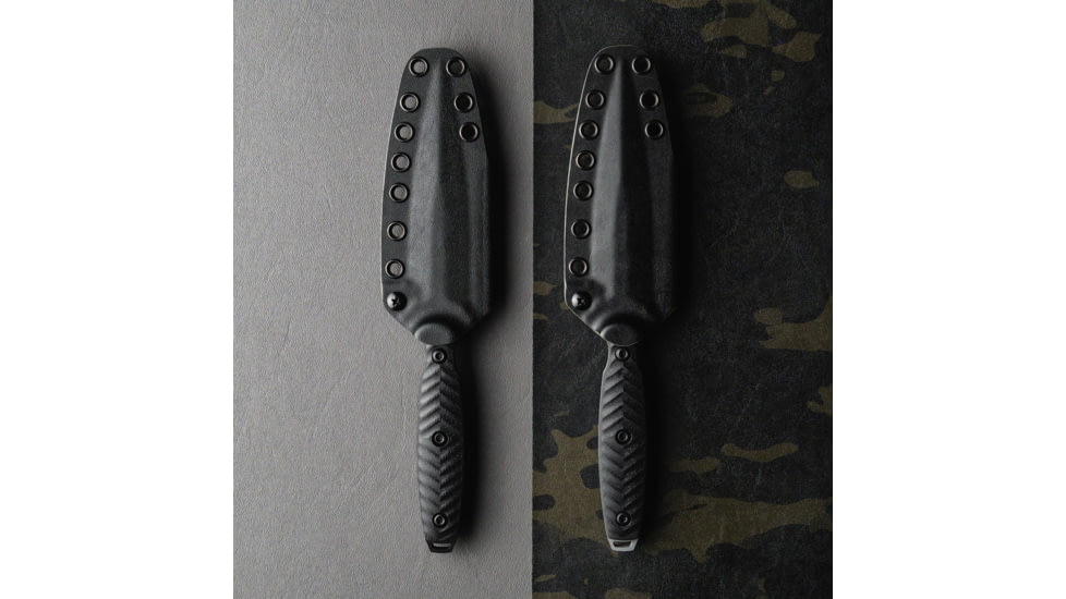Toor Knives Specter Fixed Blade Knife, 4.75in, CPM M4 Steel, Spear Point, G10 Handle, Phantom Grey, Black Hydro Static, Specter - Phantom Grey
