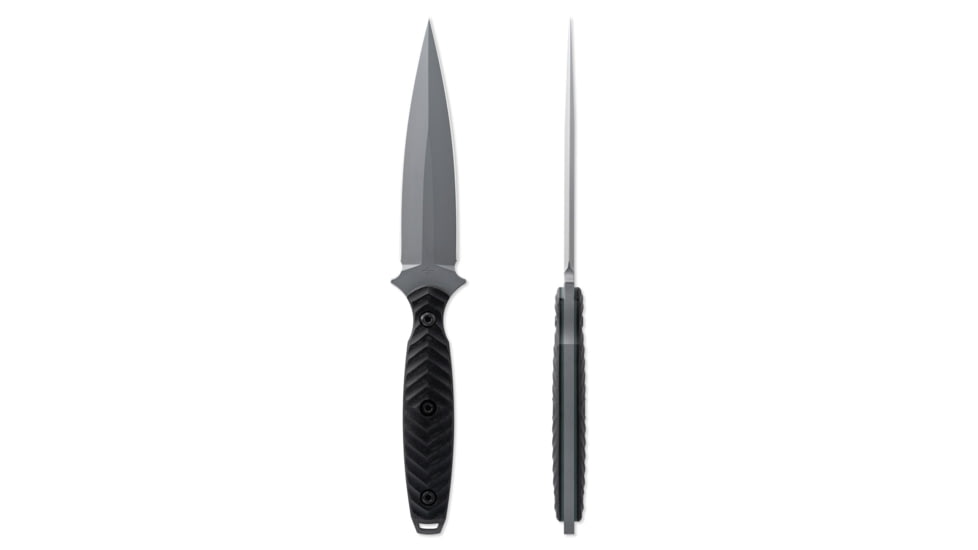 Toor Knives Specter Fixed Blade Knife, 4.75in, CPM M4 Steel, Spear Point, G10 Handle, Phantom Grey, Black Hydro Static, Specter - Phantom Grey