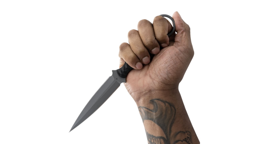 Toor Knives Specter R Fixed Blade Knife, 4.25in, CPM M4 Steel, G10 Handle, Phantom Grey, Black Hydro Static, Specter R - Phantom Grey