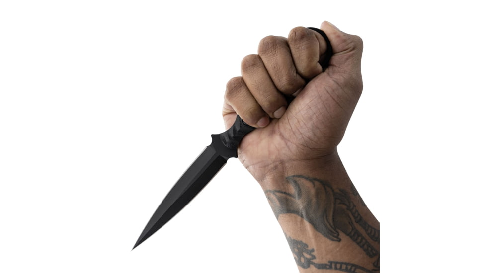 Toor Knives Specter R Fixed Blade Knife, 4.25in, CPM M4 Steel, G10 Handle, SoCom Black, Black Hydro Static, Specter R - SoCom Black