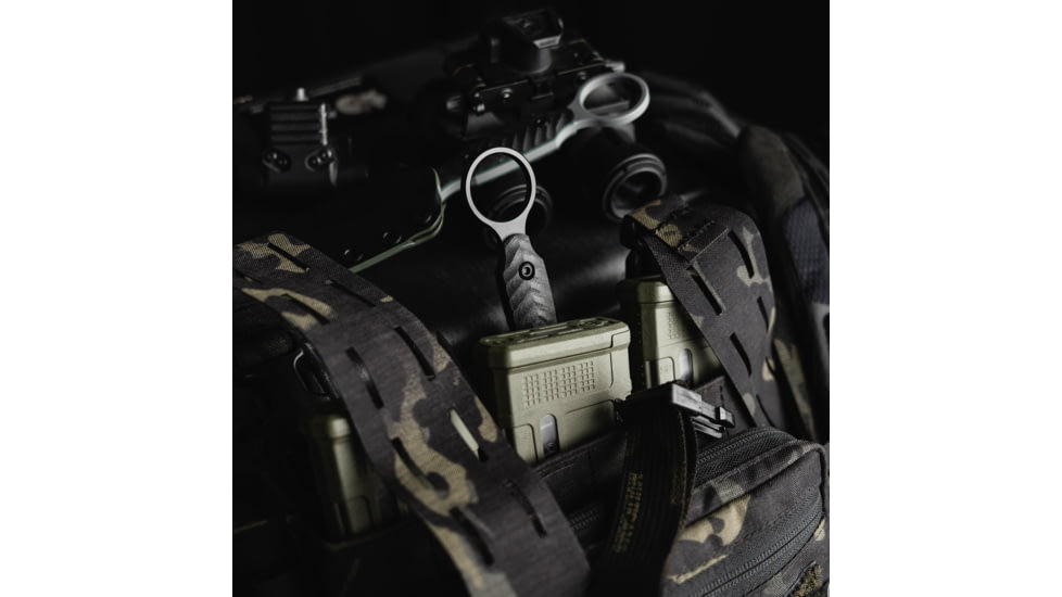 Toor Knives Specter R Fixed Blade Knife, 4.25in, CPM M4 Steel, G10 Handle, SoCom Black, Black Hydro Static, Specter R - SoCom Black