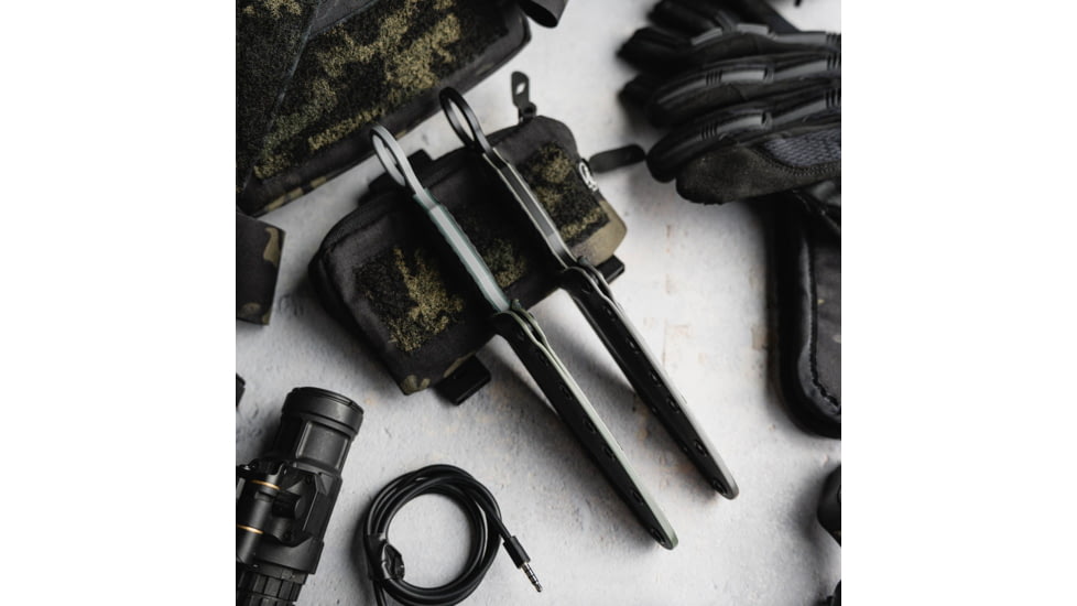 Toor Knives Specter R Fixed Blade Knife, 4.25in, CPM M4 Steel, G10 Handle, SoCom Black, Black Hydro Static, Specter R - SoCom Black