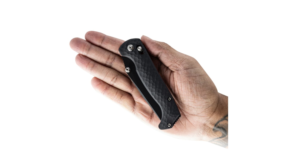 Toor Knives Dropwing Folding Knife, 3.5 in, CPM MagnaCut, Drop Point, G10, Shadow Black Handle, Dropwing - Shadow Black