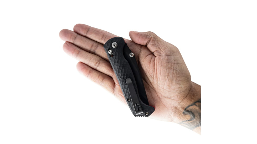Toor Knives Dropwing Folding Knife, 3.5 in, CPM MagnaCut, Drop Point, G10, Shadow Black Handle, Dropwing - Shadow Black