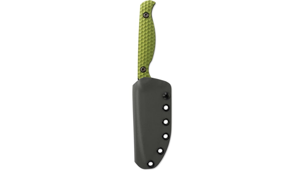 Toor Knives Toor Knives Mutiny Fixed Blade Knife, 4.0 in, CPM 154, Plain, Aluminum 7075 Sea Green, Premium Grey, Mutiny-Sea Green