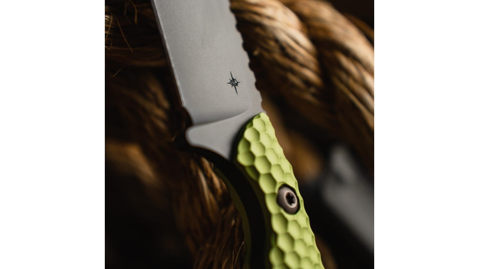 Toor Knives Toor Knives Mutiny Fixed Blade Knife, 4.0 in, CPM 154, Plain, Aluminum 7075 Sea Green, Premium Grey, Mutiny-Sea Green