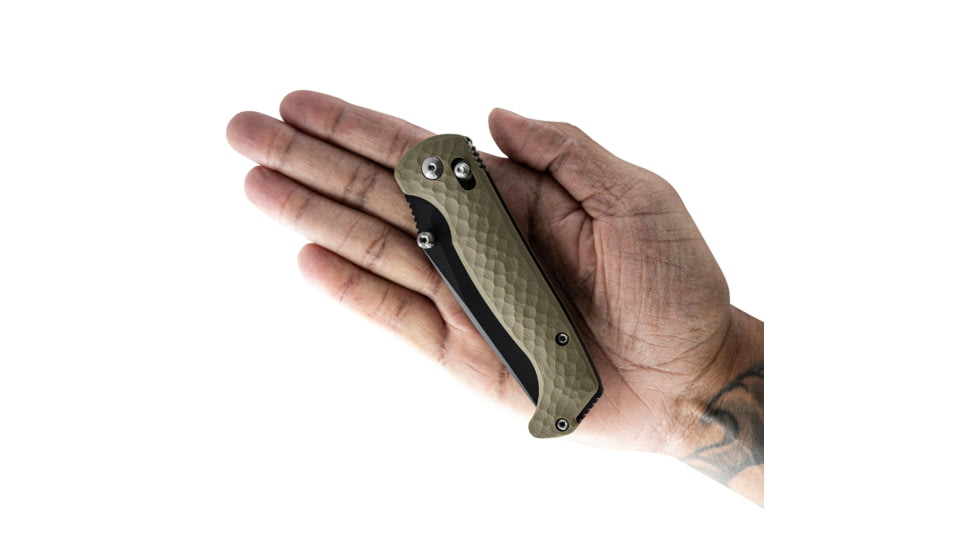 Toor Knives Toor Dropwing Folding Knife, 3.5in, CPM MagnaCut, Drop Point, G10, Ranger Green Handle, Dropwing - Ranger Green