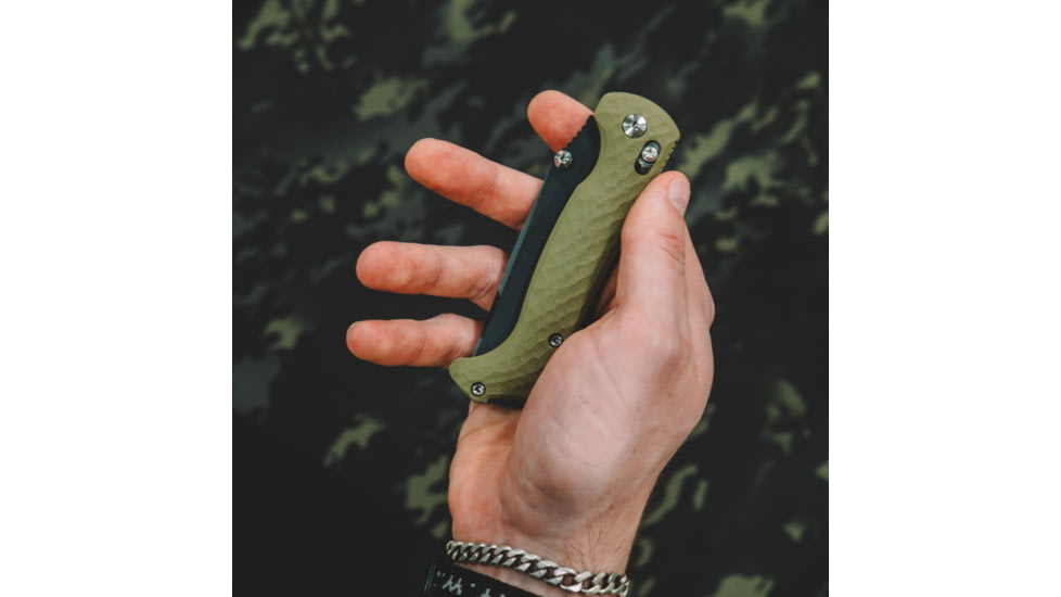 Toor Knives Toor Dropwing Folding Knife, 3.5in, CPM MagnaCut, Drop Point, G10, Ranger Green Handle, Dropwing - Ranger Green