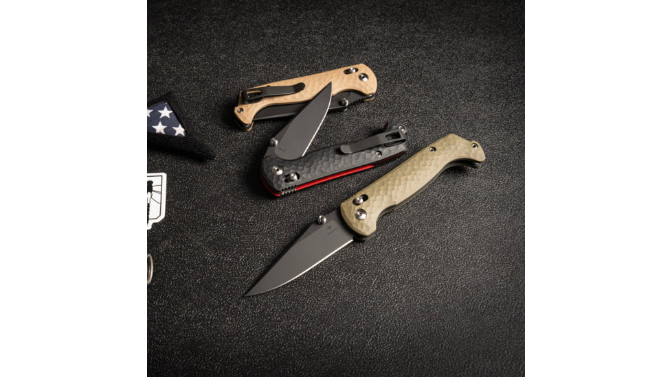 Toor Knives Toor Dropwing Folding Knife, 3.5in, CPM MagnaCut, Drop Point, G10, Ranger Green Handle, Dropwing - Ranger Green