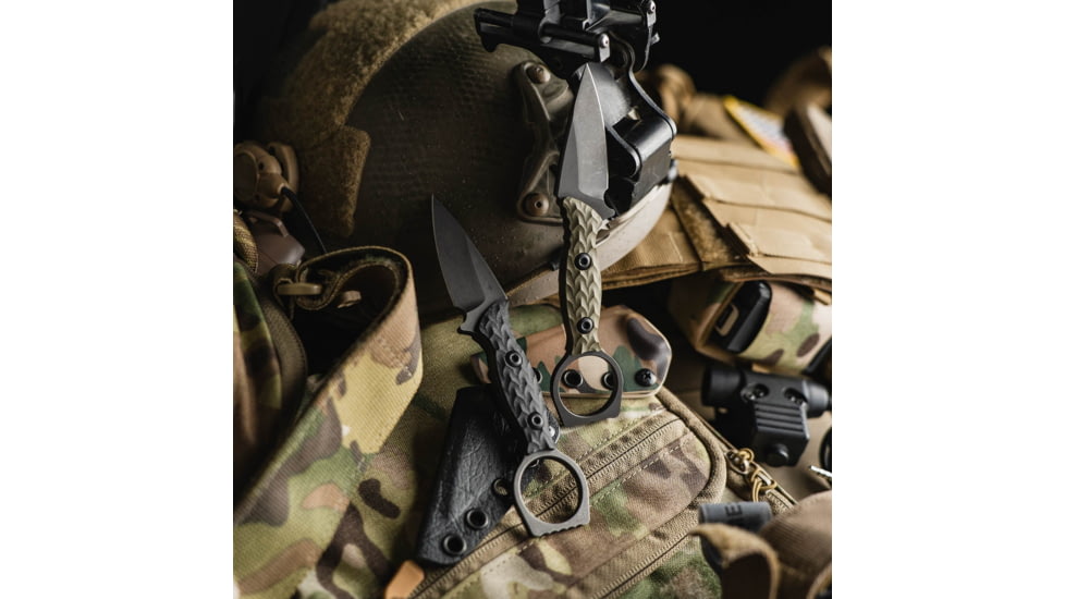 Toor Knives Viper Fixed Blade Knife, 2.625in, D2 Steel, G10 Handle, Covert Green, Viper-Covert Green