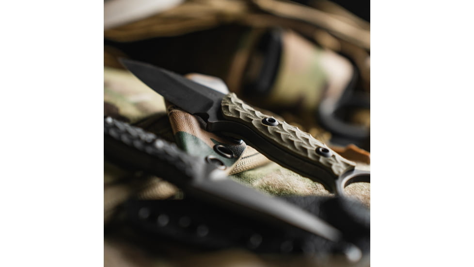 Toor Knives Viper Fixed Blade Knife, 2.625in, D2 Steel, G10 Handle, Covert Green, Viper-Covert Green