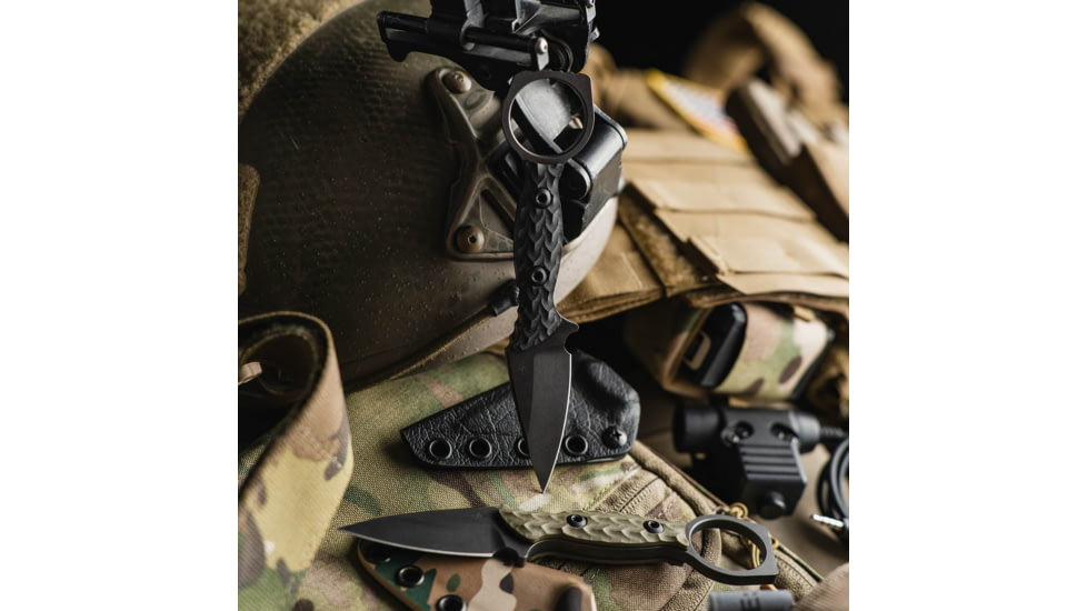 Toor Knives Viper Fixed Blade Knife, 2.625in, D2 Steel, G10 Handle, Covert Green, Viper-Covert Green