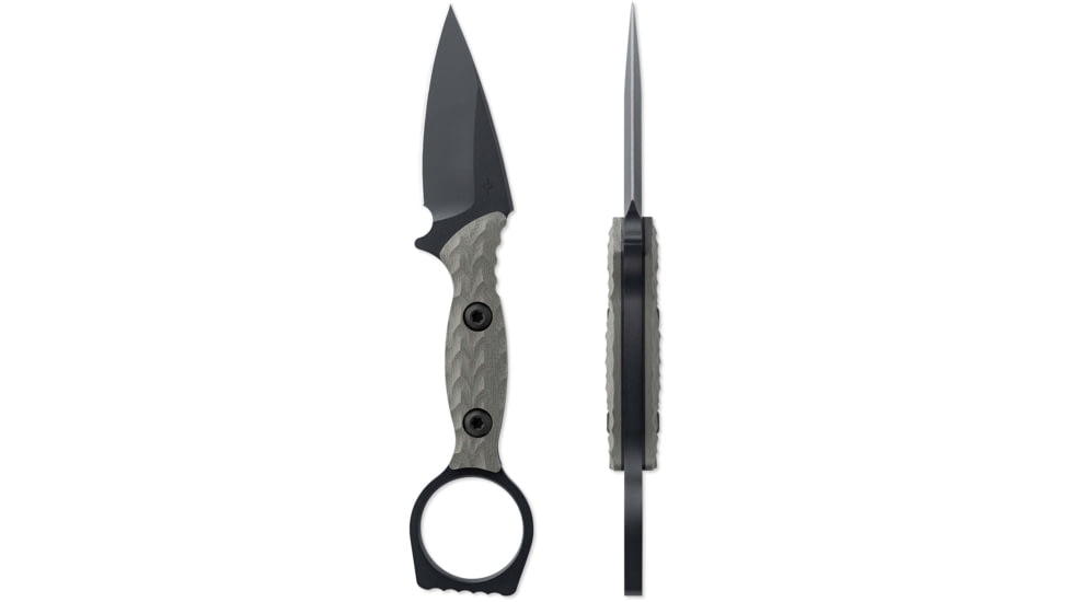 Toor Knives Viper Fixed Blade Knife, 2.625in, Steel CPM 154, G10, Stealth, Viper-Stealth