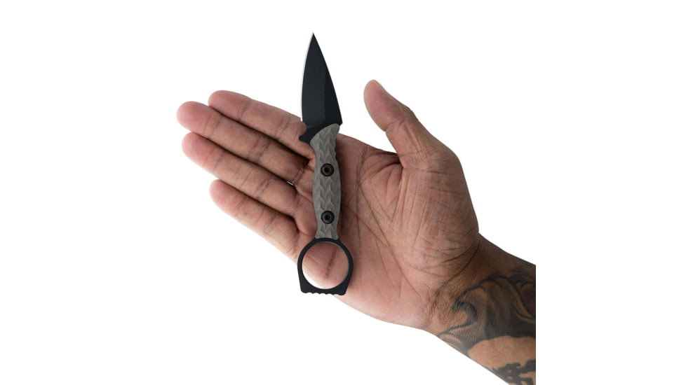 Toor Knives Viper Fixed Blade Knife, 2.625in, Steel CPM 154, G10, Stealth, Viper-Stealth