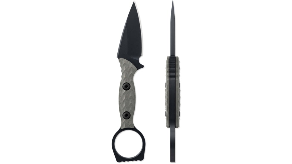 Toor Knives Viper Fixed Blade Knife, 2.625in, Steel CPM 154, G10, Stealth, Viper-Stealth