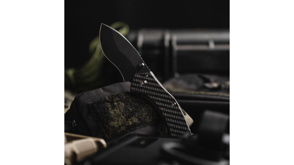 Toor Knives XT1 Bravo Folding Knife, 3.25in, CPM S35VN Steel, Stainless Steel Handle, Carbon Fiber, XT1-Bravo-Carbon-Fiber