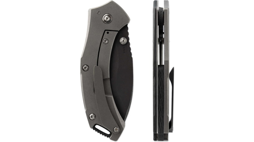 Toor Knives XT1 Bravo Folding Knife, 3.25in, CPM S35VN Steel, Stainless Steel Handle, Carbon Fiber, XT1-Bravo-Carbon-Fiber