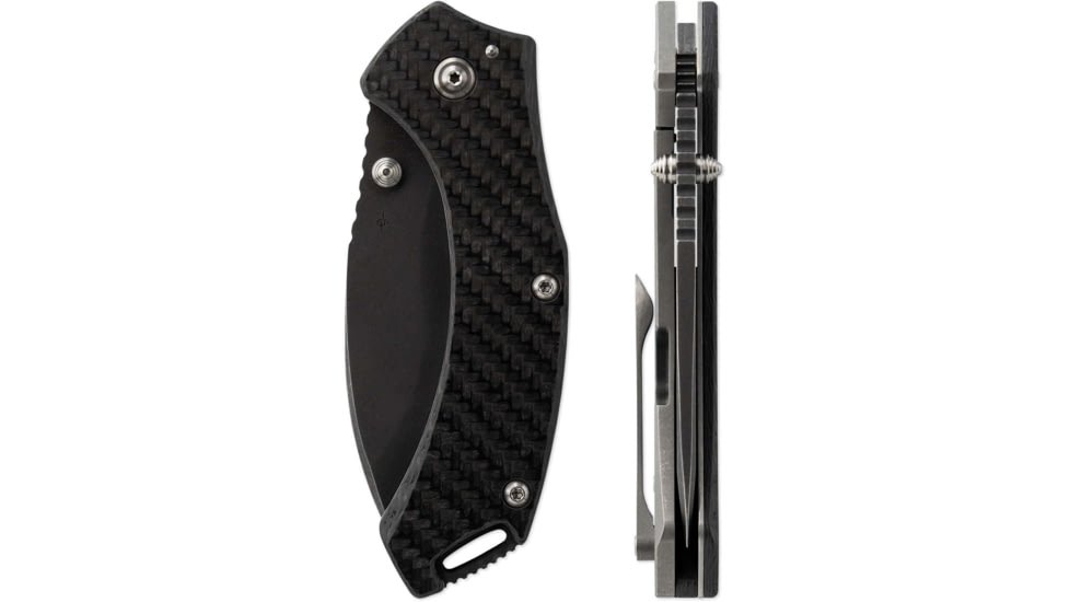 Toor Knives XT1 Bravo Folding Knife, 3.25in, CPM S35VN Steel, Stainless Steel Handle, Carbon Fiber, XT1-Bravo-Carbon-Fiber