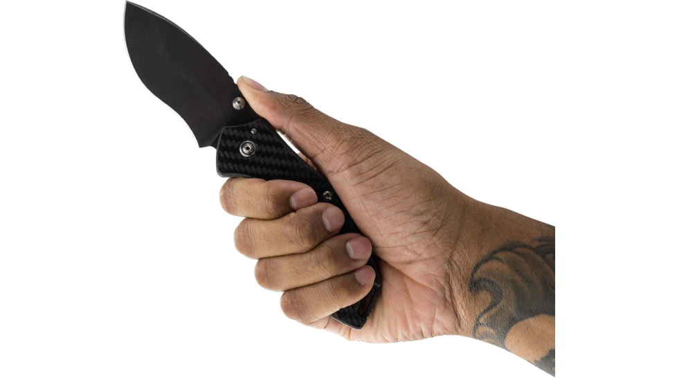 Toor Knives XT1 Bravo Folding Knife, 3.25in, CPM S35VN Steel, Stainless Steel Handle, Carbon Fiber, XT1-Bravo-Carbon-Fiber