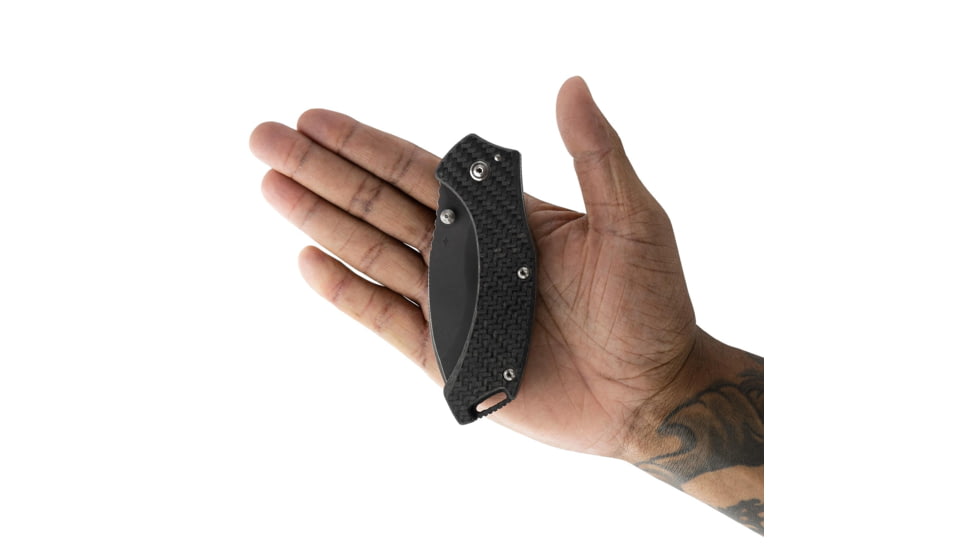Toor Knives XT1 Bravo Folding Knife, 3.25in, CPM S35VN Steel, Stainless Steel Handle, Carbon Fiber, XT1-Bravo-Carbon-Fiber