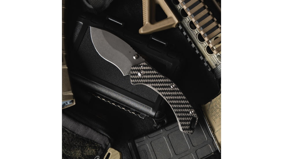 Toor Knives XT1 Bravo Folding Knife, 3.25in, CPM S35VN Steel, Stainless Steel Handle, Carbon Fiber, XT1-Bravo-Carbon-Fiber