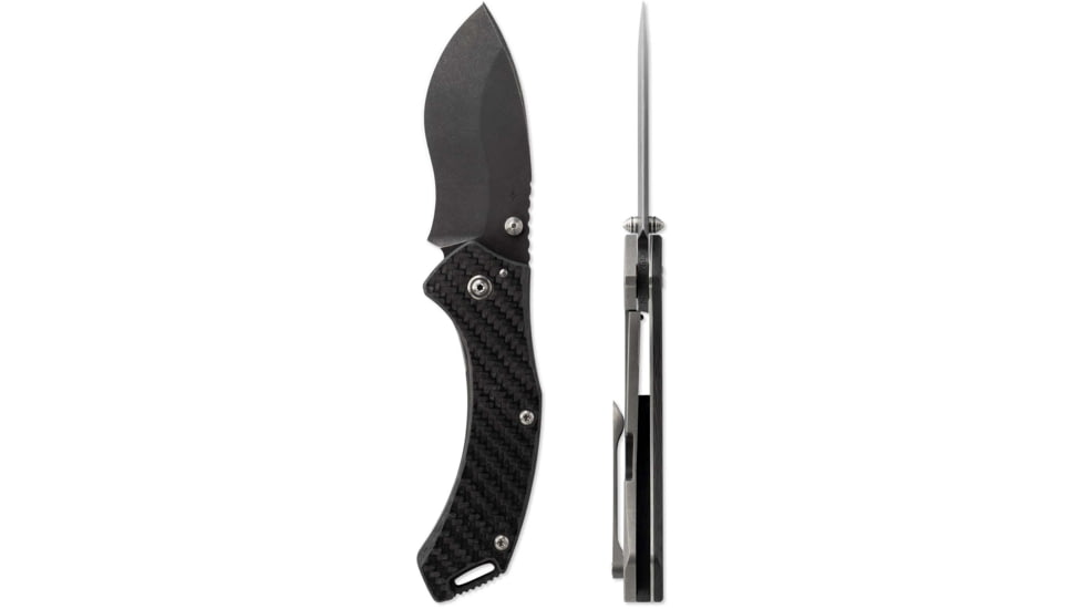 Toor Knives XT1 Bravo Folding Knife, 3.25in, CPM S35VN Steel, Stainless Steel Handle, Carbon Fiber, XT1-Bravo-Carbon-Fiber