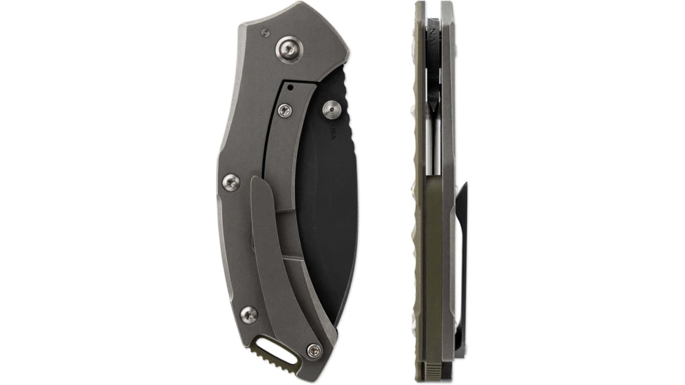 Toor Knives XT1 Bravo Folding Knife, 3.25in, CPM S35VN Steel, Stainless Steel Handle, G10, XT1-Bravo-G10