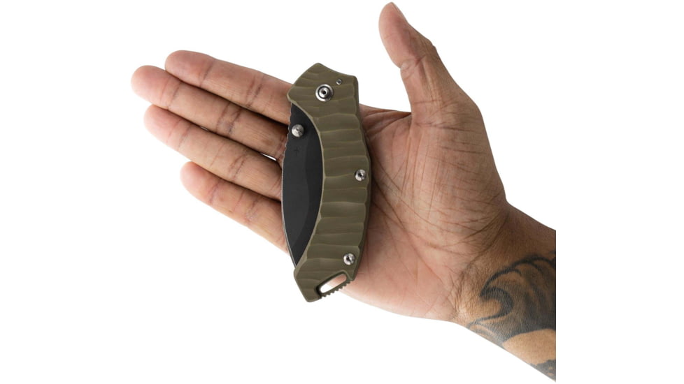 Toor Knives XT1 Bravo Folding Knife, 3.25in, CPM S35VN Steel, Stainless Steel Handle, G10, XT1-Bravo-G10