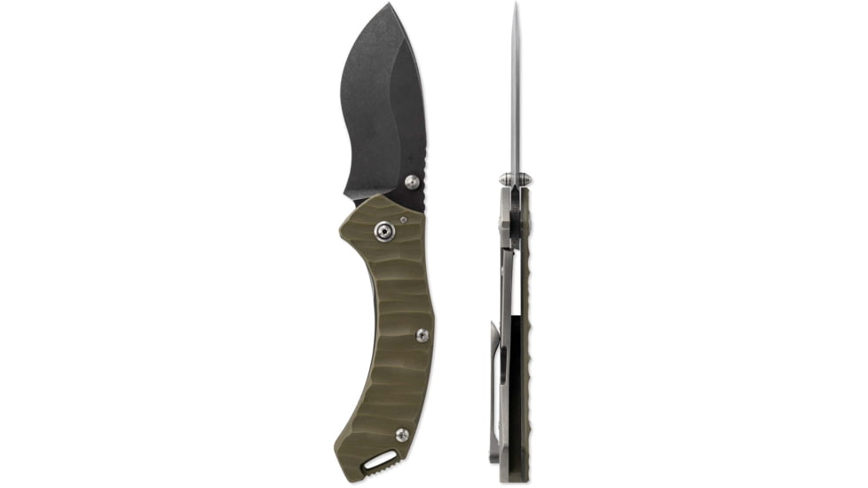 Toor Knives XT1 Bravo Folding Knife, 3.25in, CPM S35VN Steel, Stainless Steel Handle, G10, XT1-Bravo-G10
