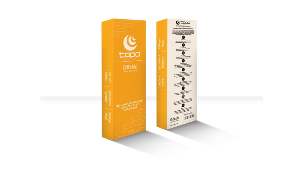 Topo Athletic 3D Wave Sense Insole - Womens, Orange / Black, 9, W914-090-ORGBLK