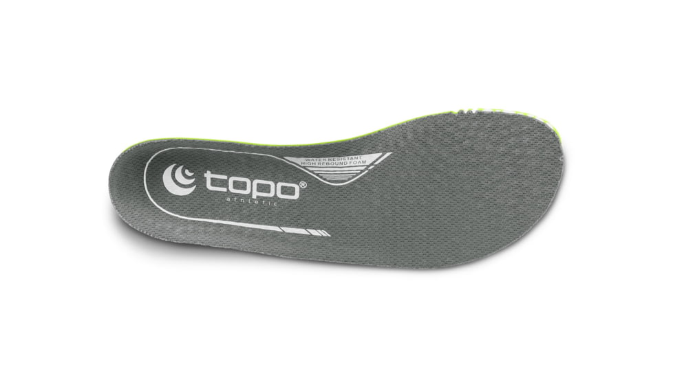 Topo Athletic FKT Insole - Mens, Grey / Green, 14, M915-140-GRYGRE