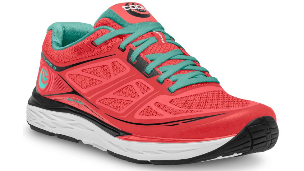 Topo Athletic Fli-Lyte 2 Road Running Shoe - Women's-Coral/Aqua-Medium-9.5