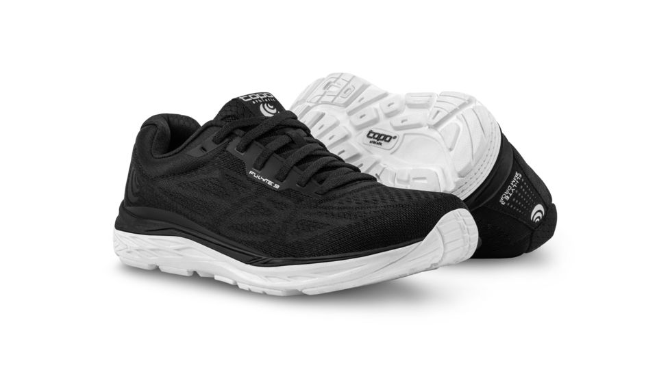 Topo Athletic Fli-Lyte 3 - Womens, Black / White, Medium, 10, W030-100-BLKWHT