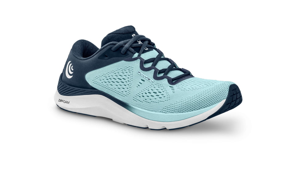 Topo Athletic Fli-Lyte 4 Road Running Shoe - Womens, Powder Blue/White, 9, W049-090-PBLWHT