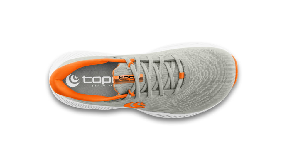 Topo Athletic Fli-Lyte 5 Road Running Shoe - Men's, Grey/Orange, 12.5, M064-125-GRYORG