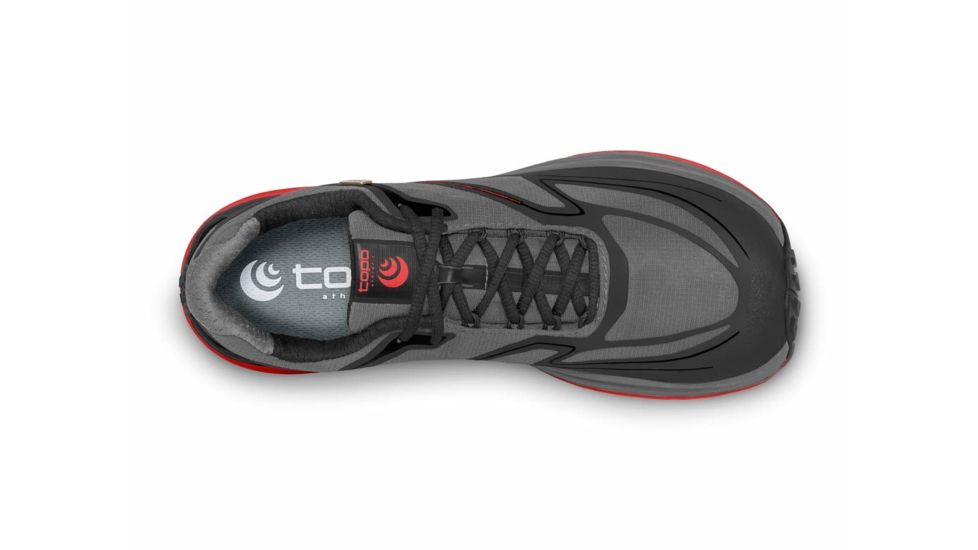 Topo Athletic Hydroventure 2 Trailrunning Shoe - Mens, Charcoal/Red, 8, M027-080-CHARED